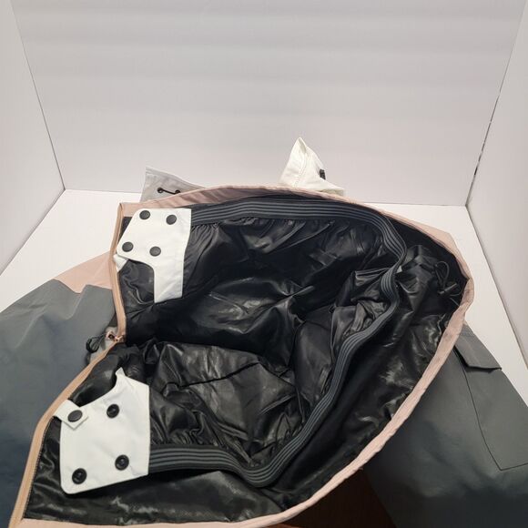 Gsou Snow Womens Pink/White Kangaroo Waterproof Baggy Snowboard Anarak Jacket S - Picture 11 of 16